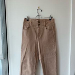 Tan Straight Leg Pants